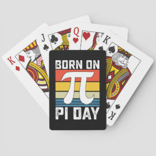 Born On Pi Day Birthday Math Mathematics Playing Cards