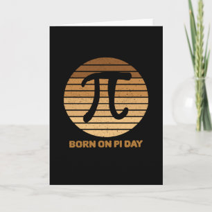 Born on pi day card