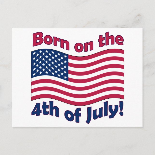 Born on the 4th of July High Quality Postcards (Front)