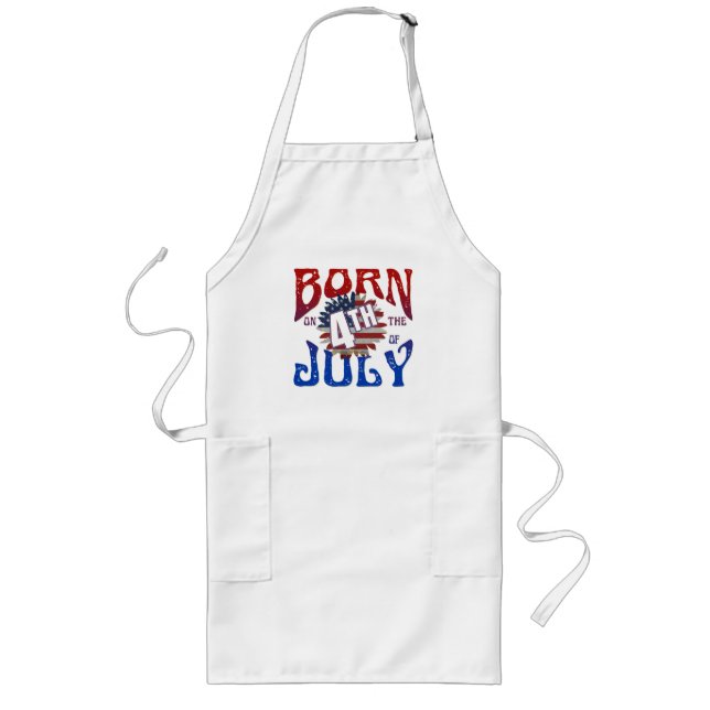 BORN ON THE 4TH OF JULY  LONG APRON (Front)