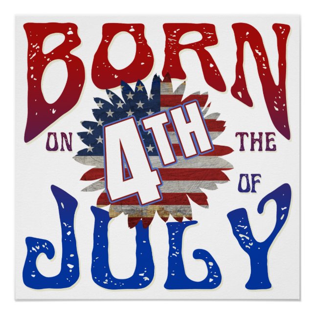 BORN ON THE 4TH OF JULY  POSTER (Front)