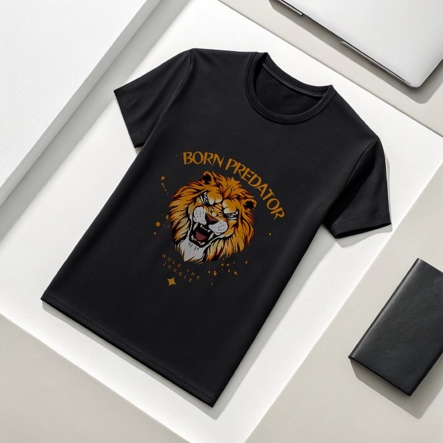 Born Predator Lion Gym Shirt  Savage Alpha Fitness (Creator Uploaded)