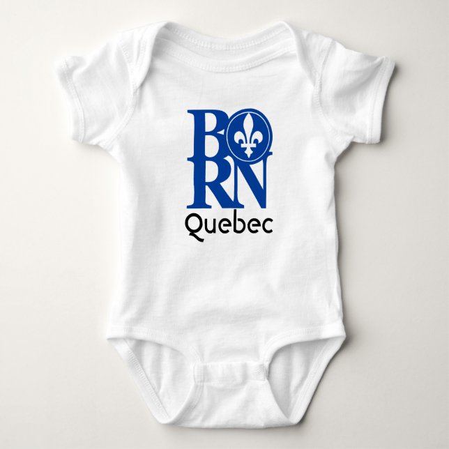 BORN Quebec Baby Bodysuit (Front)