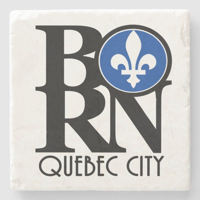 BORN Quebec City Stone Coaster (Front)