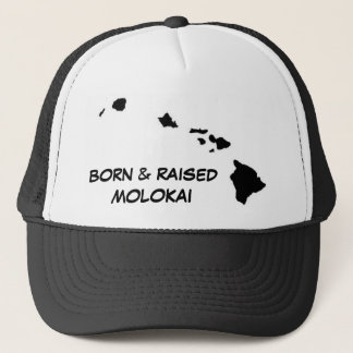 BORN & RAISED MOLOKAI TRUCKER HAT