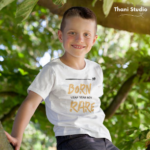 Born Rare Leap Year Boy Feb 29 Birthday  T-Shirt