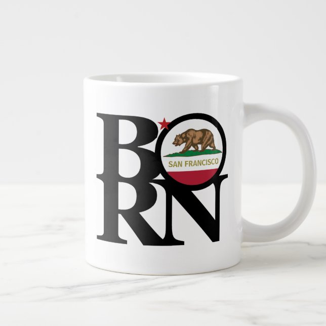 BORN San Francisco Jumbo Coffee Mug 20oz (Right)