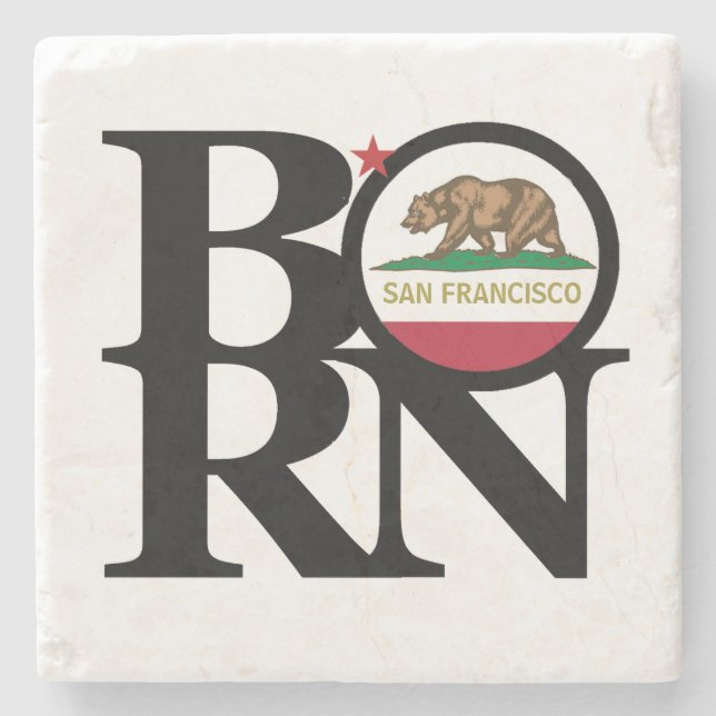 BORN San Francisco Stone Coaster (Front)