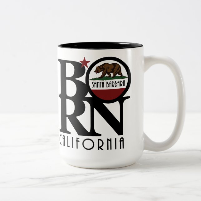 BORN Santa Barbara 15oz Two-Tone Coffee Mug (Right)