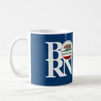 BORN Santa Cruz 11oz Blue Coffee Mug