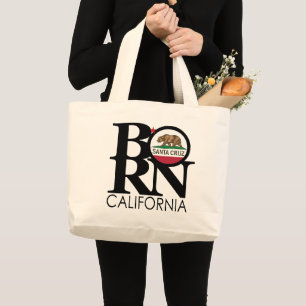 BORN Santa Cruz California Large Tote Bag