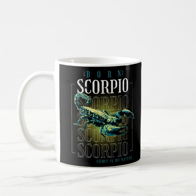Born Scorpio Coffee Mug (Left)
