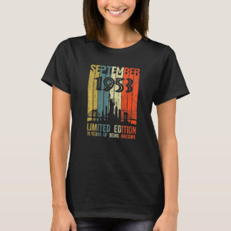 Born September 1953  70th Birthday T-Shirt