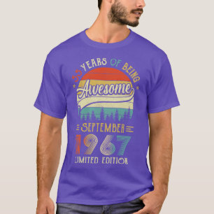 Born September 1967 55th Birthday Made In 1967 55 T-Shirt