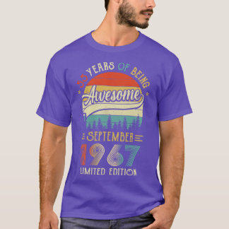 Born September 1967 55th Birthday Made In 1967 55  T-Shirt