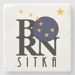 BORN Sitka Alaska Stone Coaster