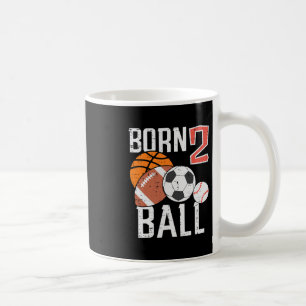 Born Sketll Footll 2nd Birthday Toddler Boy Kid Coffee Mug