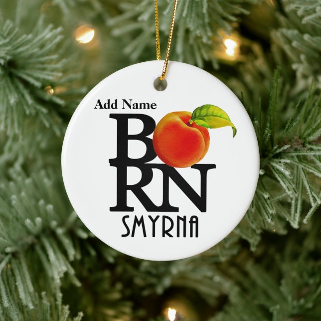 BORN Smyrna Georgia Ceramic Ornament (Tree)