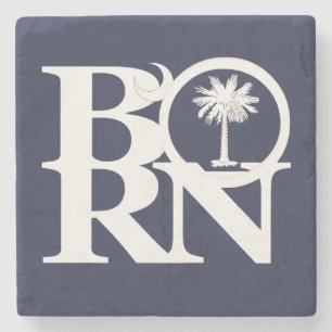 BORN South Carolina Stone Coaster