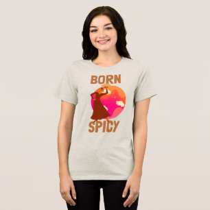 Born Spicy Curry Lover Tri-Blend Shirt