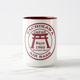 Born Tachikawa Air Base 1960 Two-Tone Coffee Mug