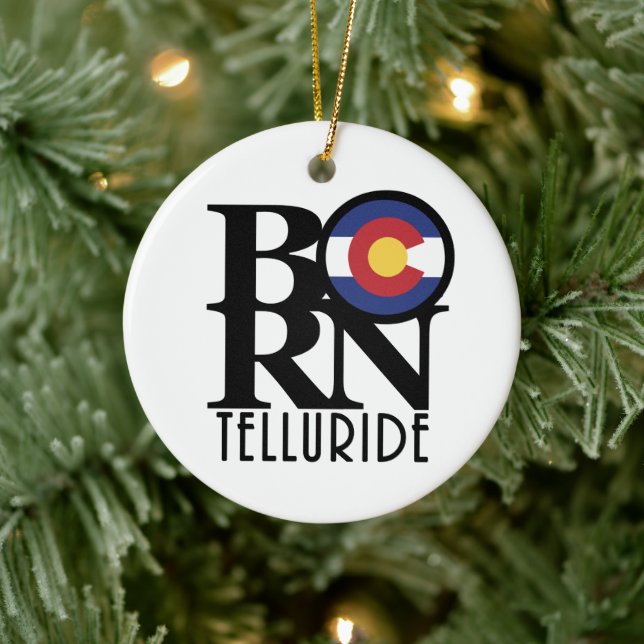 BORN Telluride Ceramic Ornament (Tree)