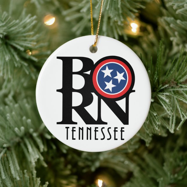 BORN Tennessee Ceramic Ornament (Tree)