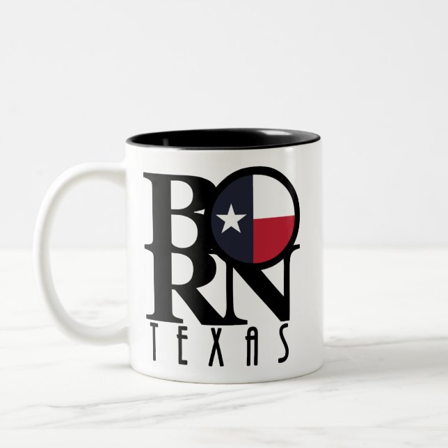 BORN Texas 11oz Two-Tone Coffee Mug (Left)