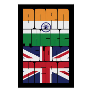 Born There Belong Here British Iranian Design Poster