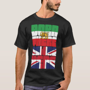 Born There Belong Here British Iranian Design T-Shirt