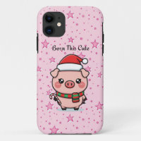 Born This Cute | Cute Mini Pig iPhone 11 Case