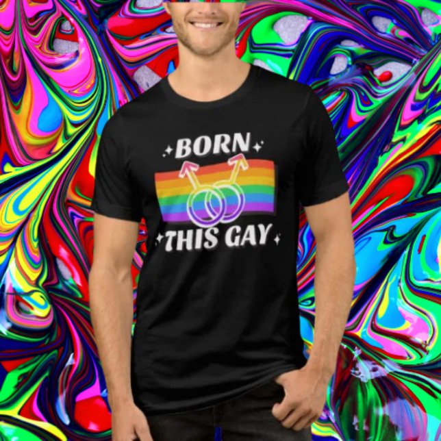 Born This Gay Rainbow Mars Tri-Blend Shirt (Creator Uploaded)