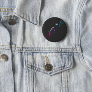 Born This Way - Androgynous Pride DNA 6 Cm Round Badge