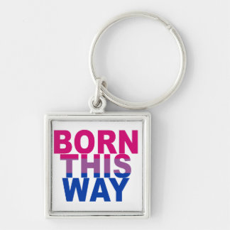 Born This Way Bi pride Key Ring