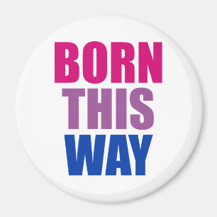 Born This Way Bisexual Bi Pride LGBTQ Magnet