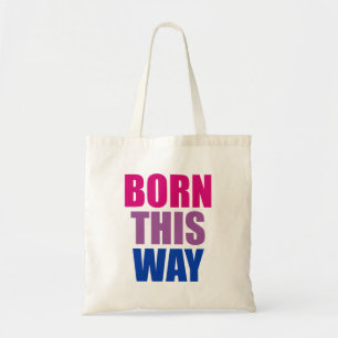 Born This Way Bisexual Bi Pride LGBTQ Tote Bag