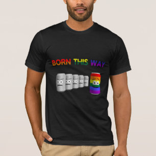 Born This Way LGBT Rainbow Stripe T-Shirt