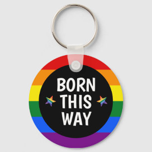 Born this way Pride Key Ring