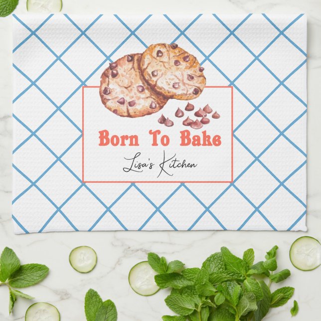 Born To Bake Kitchen Towel (Creator Uploaded)