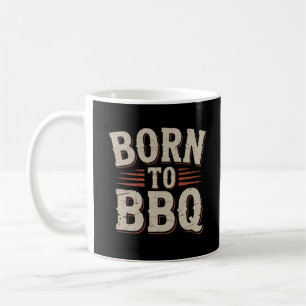Born to BBQ – Funny Vintage Grill Master Coffee Mug