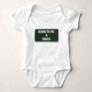 born to be a biker baby bodysuit