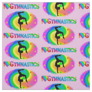 BORN TO BE A GYMNAST CHAMPION FABRIC