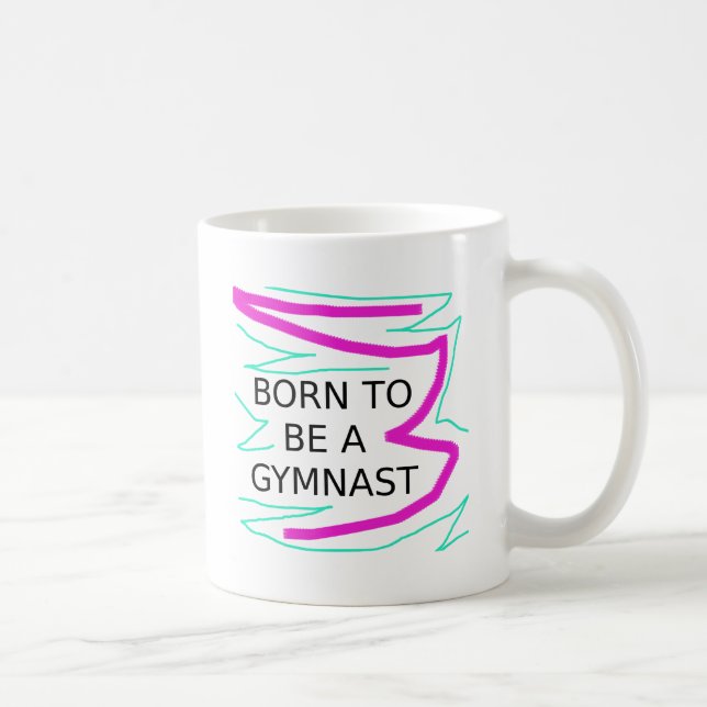 Born to be a Gymnast Coffee Mug (Right)