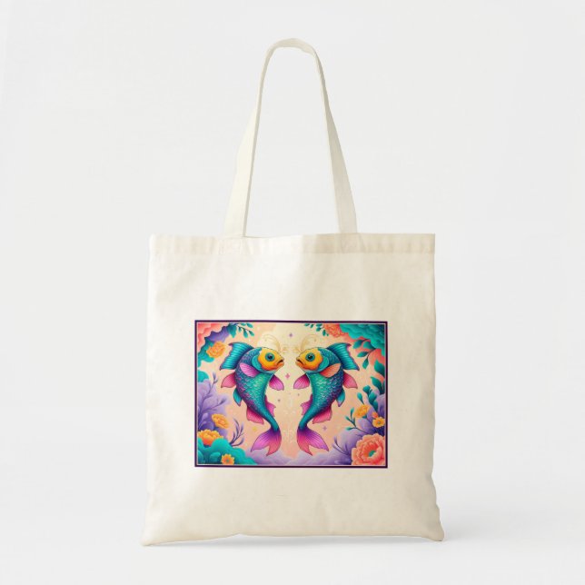 Born to be a Pisces Tote Bag (Front)