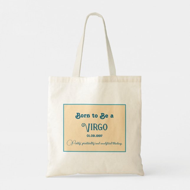 Born to be a Virgo Tote Bag (Back)