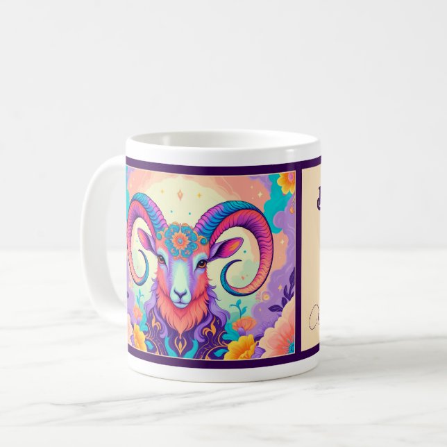 Born to be an Aries Coffee Mug (Front Left)