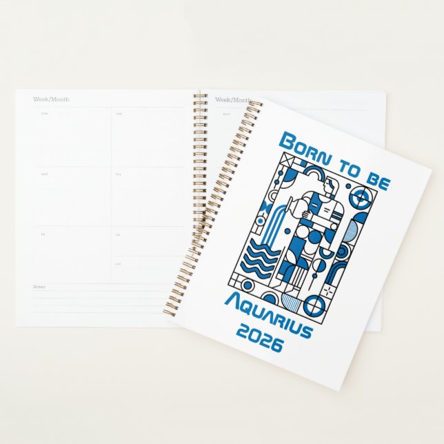 Born to be Aquarius Planner (Display)