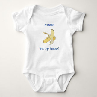 Born to be Banana Customizable Baby Bodysuit
