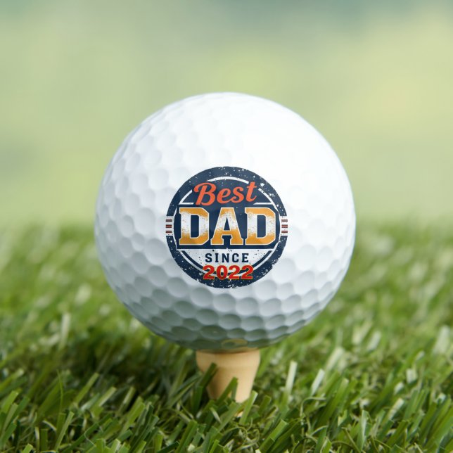Born to Be Dad – Personalised Year Golf Balls (Insitu Tee)