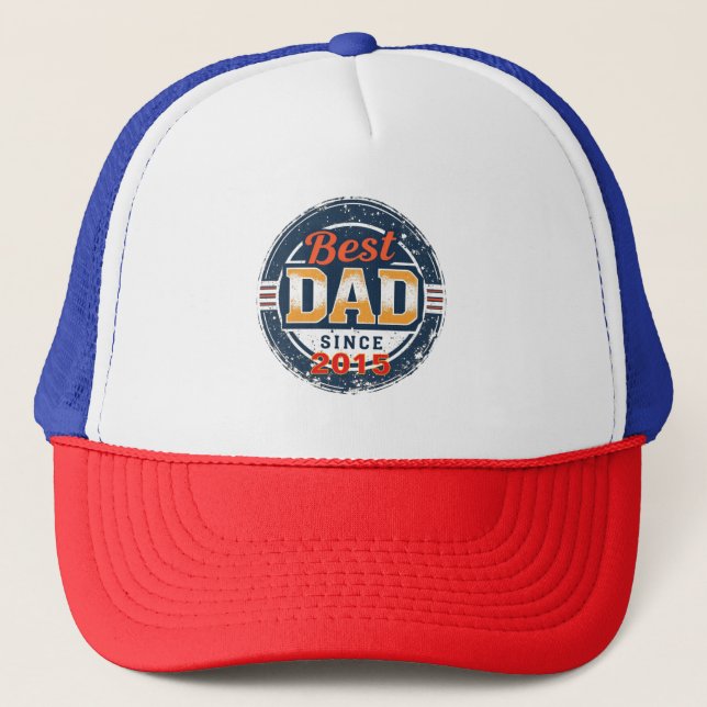 Born to Be Dad – Personalised Year Trucker Hat (Front)